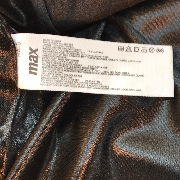 Max Black & Gold Embroidered Overlay Skirt Size XL - Picture 11 of 12